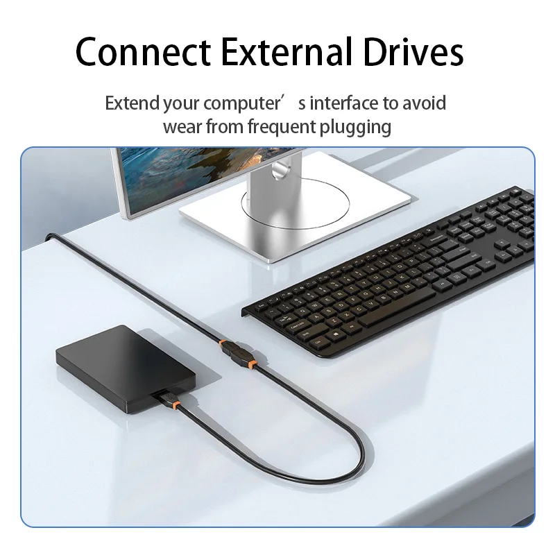 CHOSEAL USB 3.0 Extension Cable Male to Female Extender Cable 5Gbps SuperSpeed Data Sync Extension Wire for Computer Monitor
