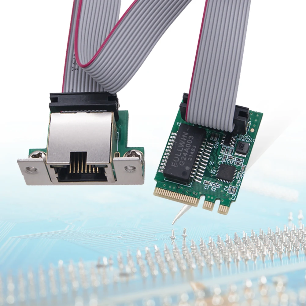 M.2 Network Card Single Port RJ45 M.2 RJ45 LAN Adapter RTL8111H Chip Ethernet Network Card for Desktop PC for Windows Linux