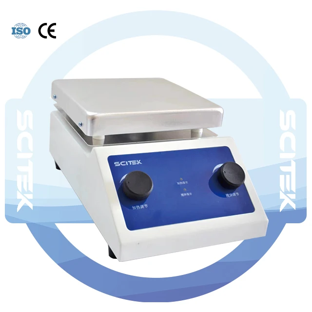 Hotplate Magnetic Stirrer With 138x138 Mm Work Plate Dimension LED Display Brushless DC Motor For Lab