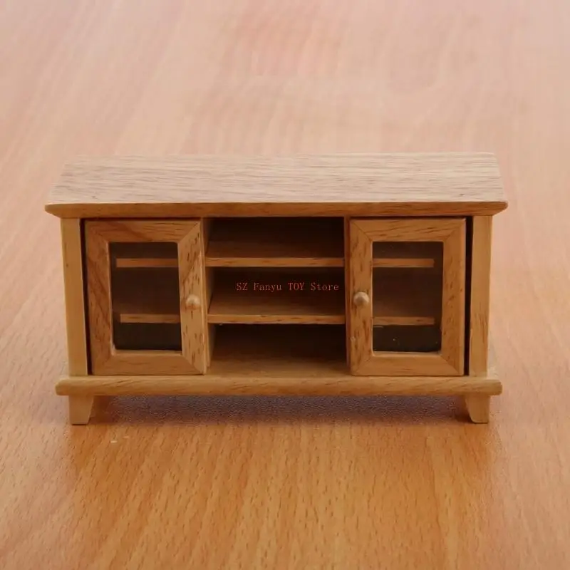 

96GC Realistic Sturdy Cabinet for 1 12 Scale Dollhouses Decoration Use