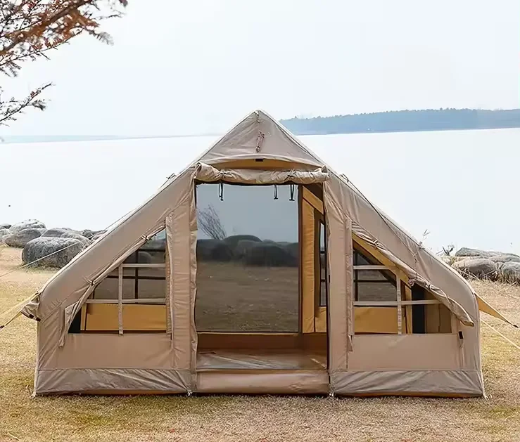 Beautiful and Luxurious Outdoor Camping Inflatable Tent Oxford Fabric One Bedroom Structure