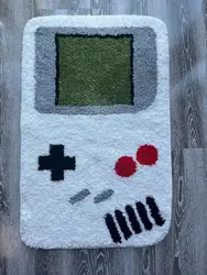 VIKAMA Retro Gamer Handheld Gaming Console Autumn and Winter Warm Non-slip Warm Floor Mats Rugs Home Kitchenware Home Decoration