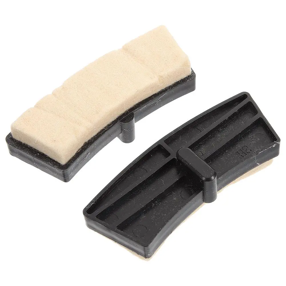 

2pcs Wool Brake Pads for Exercise Bike Black Long Lasting Durable Fitness Accessories Indoor Cycling Replacement Parts