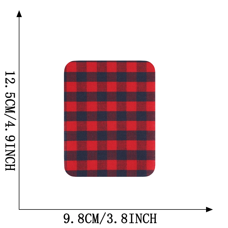 Karierte Hemd-Patches für Jacken, Jeans, Outdoor-Kleidung, zum Aufbügeln, bestickte Aufnäher, Aufkleber-Set, DIY-Stoffe für Jungen und Kinder, Applikation – Detail 4