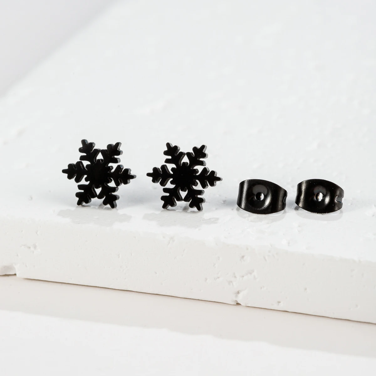 Hohe Qualität Edelstahl Ohrstecker Mädchen Schneeflocke Elch Hirsch Silber Farbe Tragus Piercing Damen Ohrringe Weihnachtsgeschenke – Detail 9