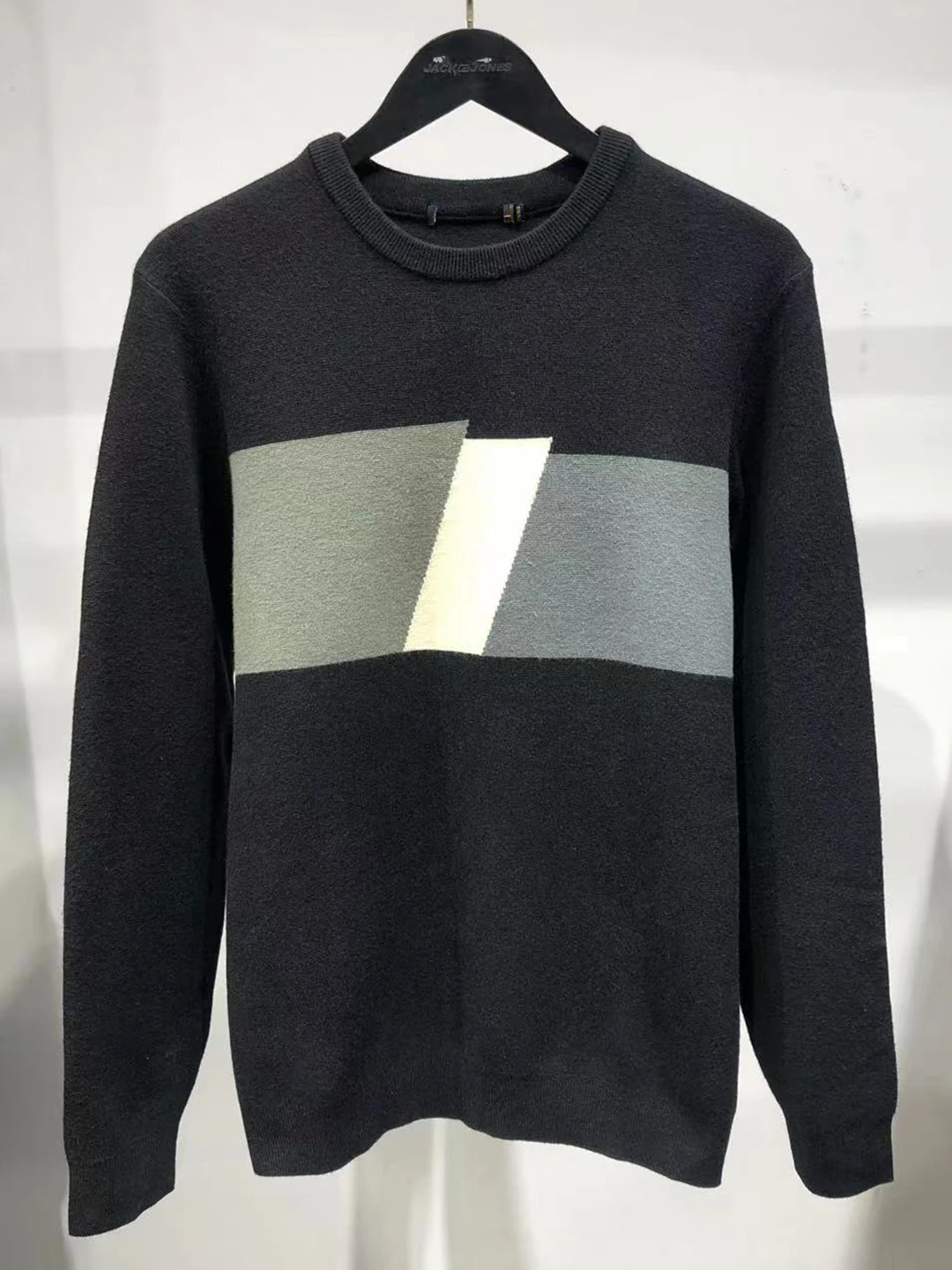 

Men's Faion Thiened Wool Blend Knitted Sweater round Ne Color Blo Design Casual Comfortable Long Sve Autumn Winter...