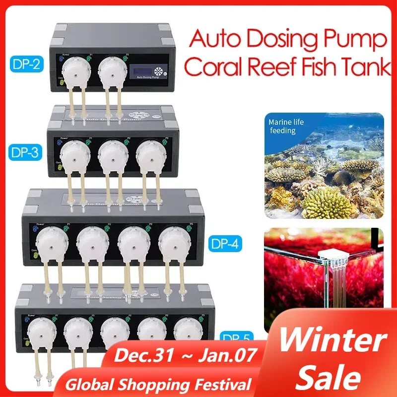 DP-2 DP-3 DP-4 DP-5 Automatic Titration Pump Smart Doser Dosing Pump Marine Reef Doser Water Pump Filter Aquariums Accessoires