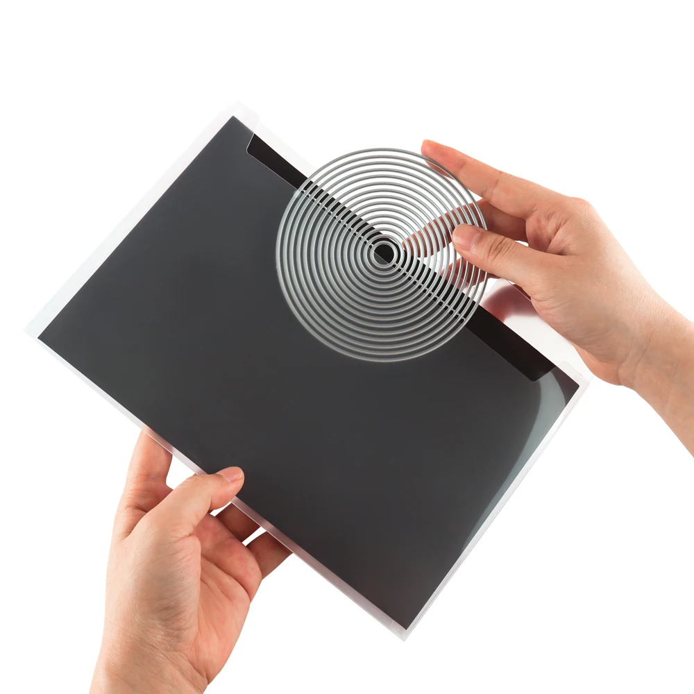 6pcs/set Double Sided Strong Magnetic Sheet 0.8mm Thickness for Metal Cutting Die Storage Organizer Black Magnet Mats