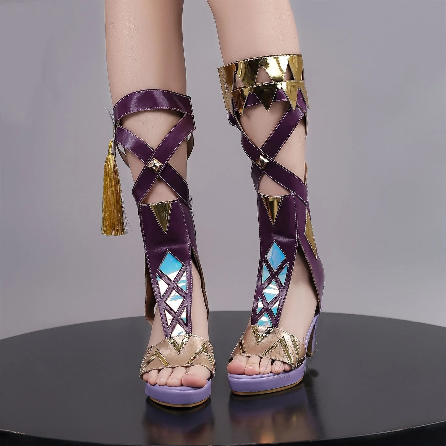 アニメシグリカハイヒールコスプレ靴ゲーム荒波シグリカアクセサリー小道具ハロウィンコスチューム女性靴