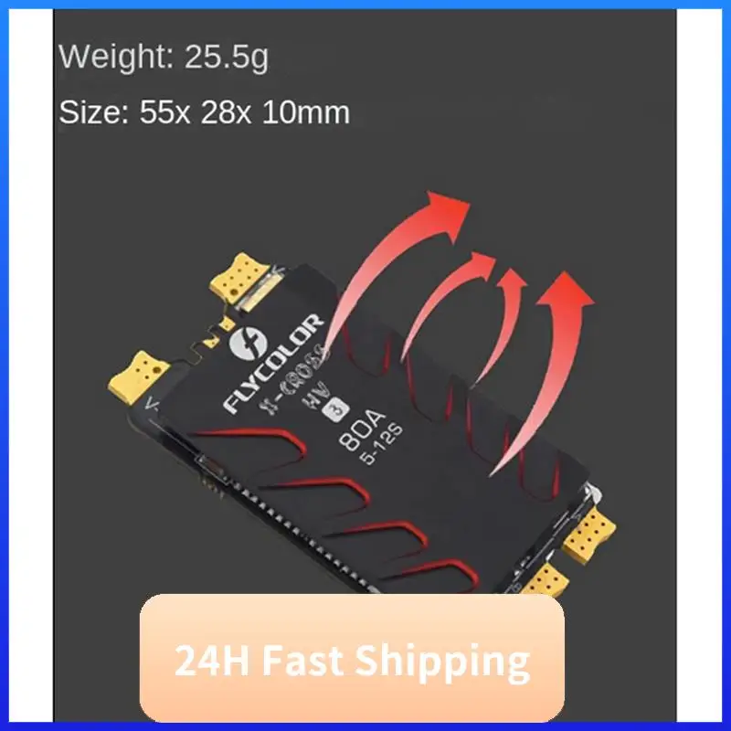 

FLYCOLOR X-CROSS HV3 80A ESC 5-12S Blheli-32 Dshot Proshot 64Mhz 32 Bit Speed Controller For RC FPV Drone Racing Easy To Use
