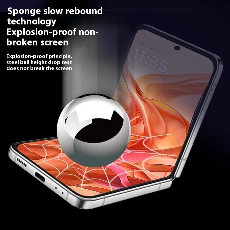 4 in1 Internal Inner Outer Hinge Matte Hydrogel Film For Motorola Moto Razr 50 Ultra Sticker Screen Protector Moto Razr50 Ultra