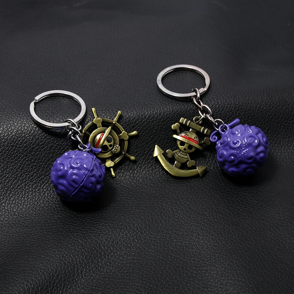 انمي ياباني قطعة واحدة قصة معدنية الشيطان الفاكهة قلادة المفاتيح أنيمي المشجعين الدعائم الطرفية هدية الرجال النساء على ظهره مجوهرات #6