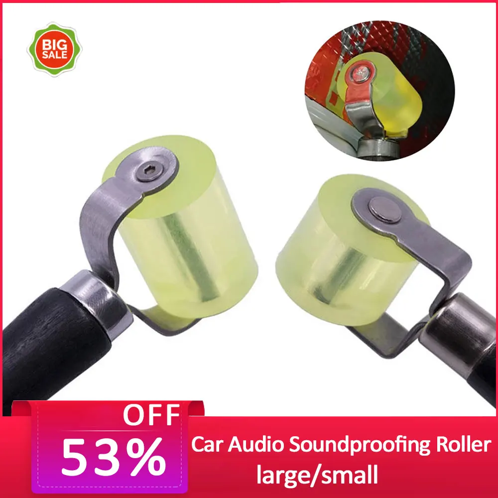 

30/50mm Car Soundproofing Pressure Roller Tool Sound Deadening Tool Application Rubber Roller Black Useful Durable Dropshipping