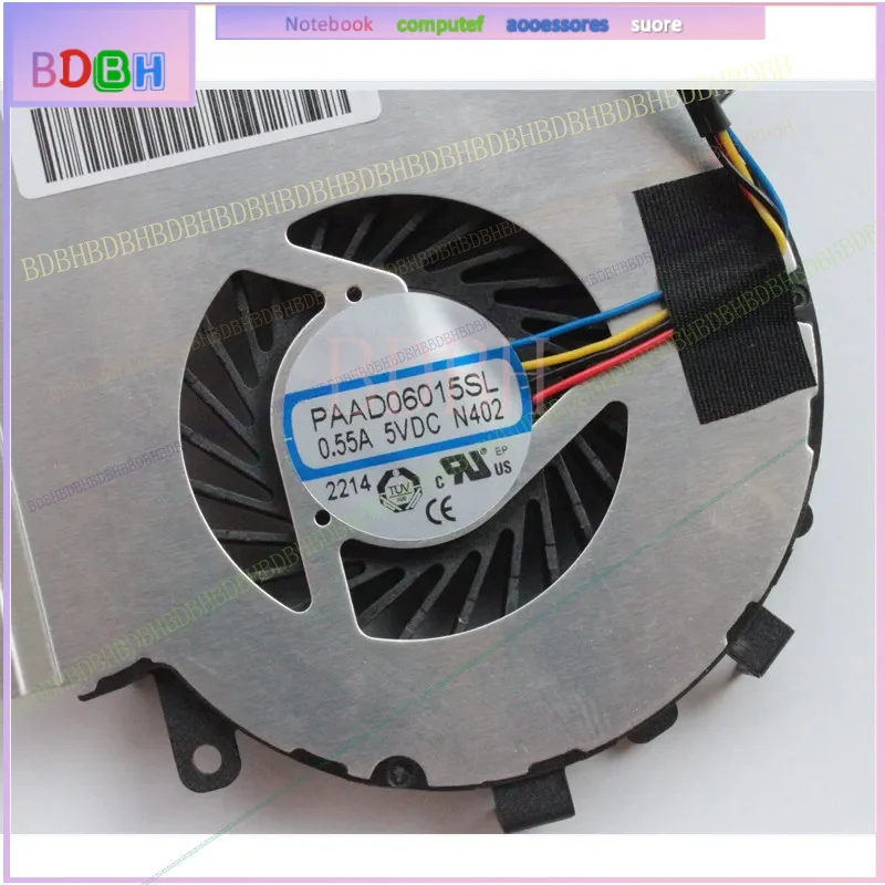 Laptop CPU Cooling Fan For MSI MS-16J9 MS-16JB  GE62VR GL62M PAAD06015SL N402  0.55A 5VDC 4pin