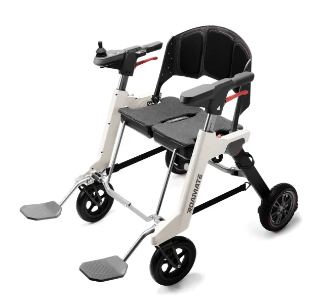Lightweight Foldable Electric Wheelchair for Adults Portable Motorized Power Wheelchair Travel Aid Mobility Scooter for Seniors