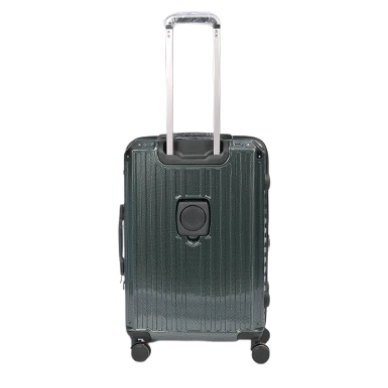 Double Handle Trolley Suitcase for Travel ,Double Layer Explosion-Proof Zipper Luggage with Alloy Corners & TSA Lock