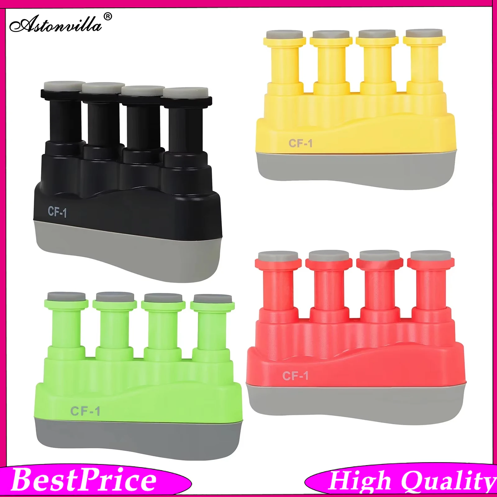 Adjustable Piano Guitar Finger Exerciser Trainers - Beginner to Advanced Power Training Tension Finger Forcer for Practitioners