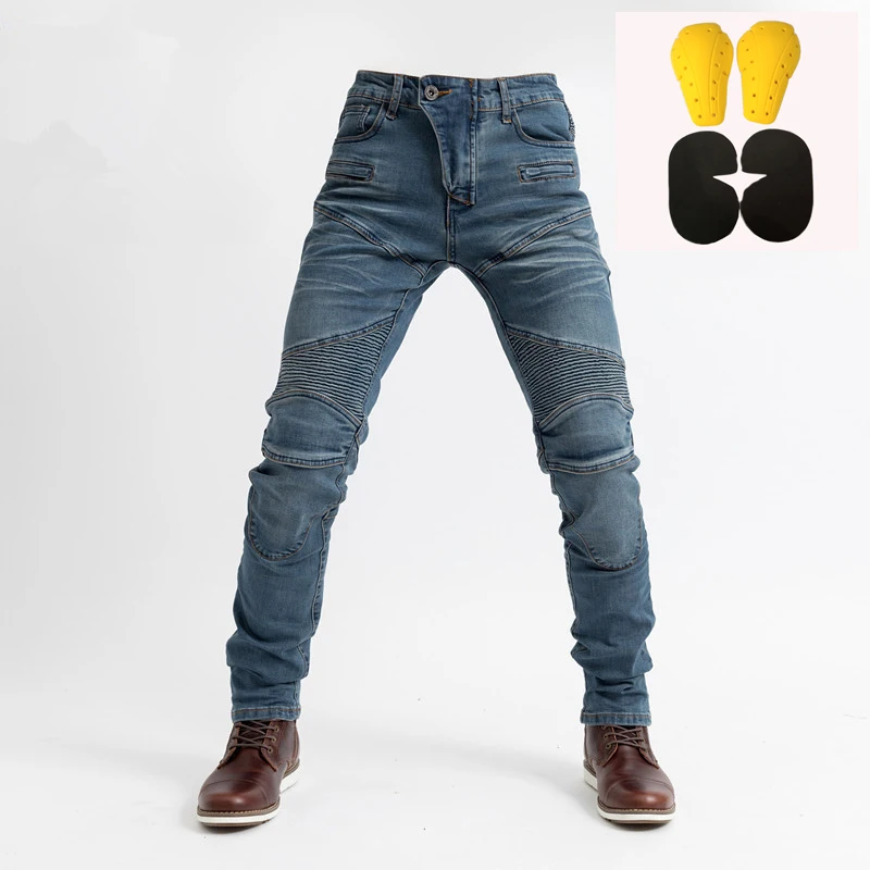 PK718 Men's Motorcycle Featherbed Jeans Standard Version Summer Riding Trousers Car Ride Comfortable Breathable Motocicleta Pant