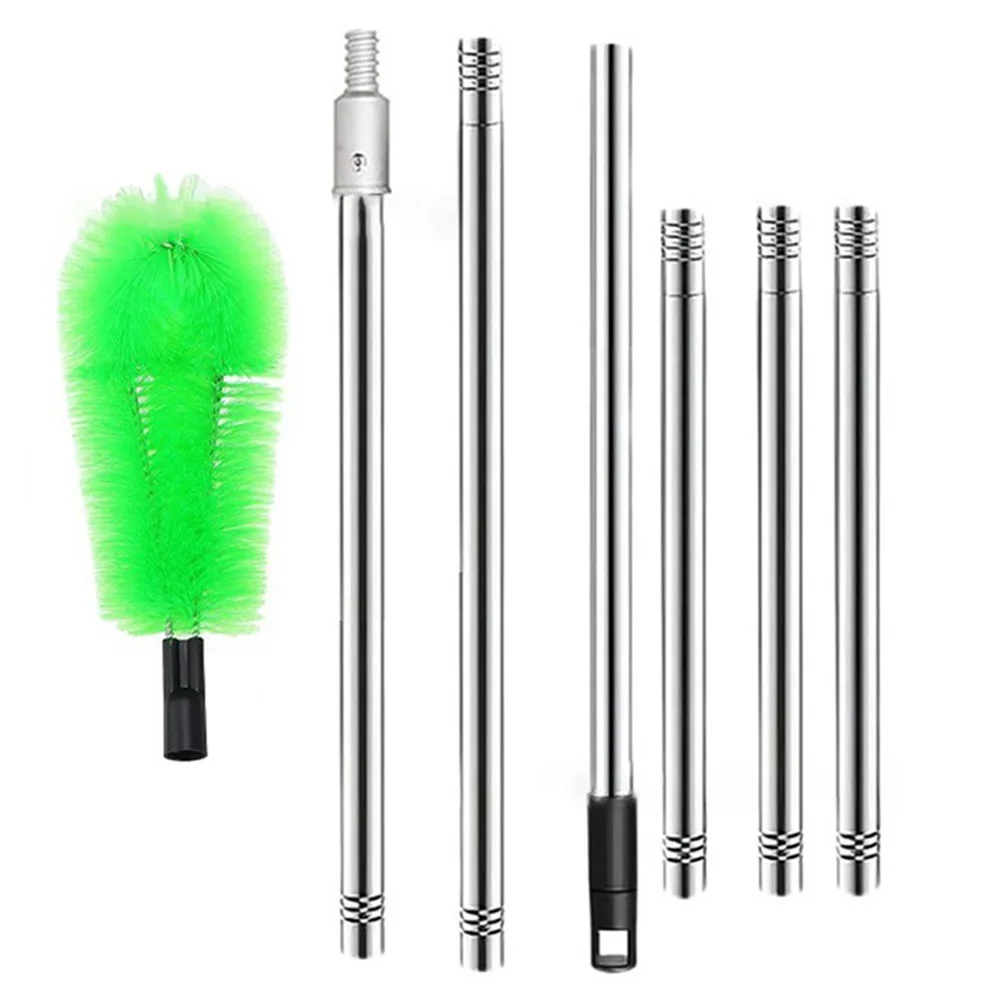 2.35M Telescopic Gutter Brush Extendable Pipe Gutter Cleaner Tool For Removing Leaves Gutter Cleaning Brush Roofing Tool