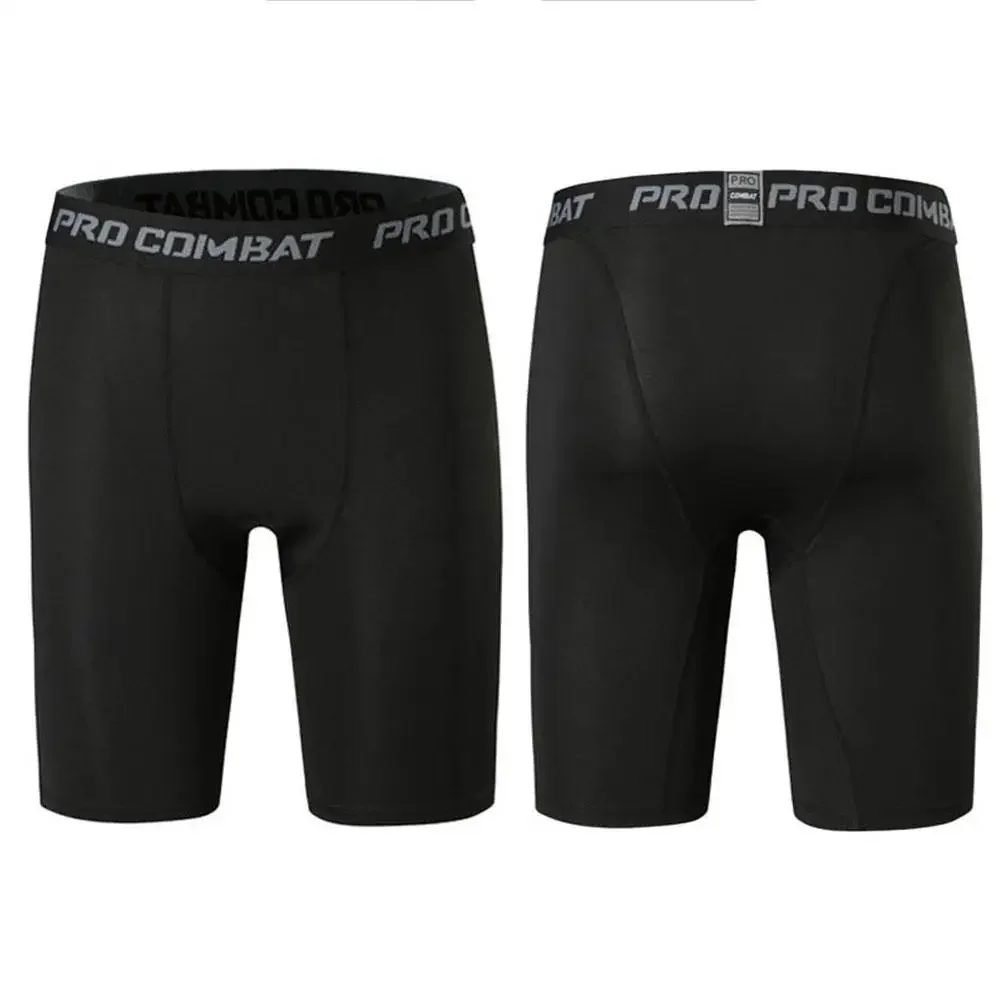 Pantalones cortos deportivos para hombre, ropa interior de compresión para correr, Fitness, gimnasio, entrenamiento