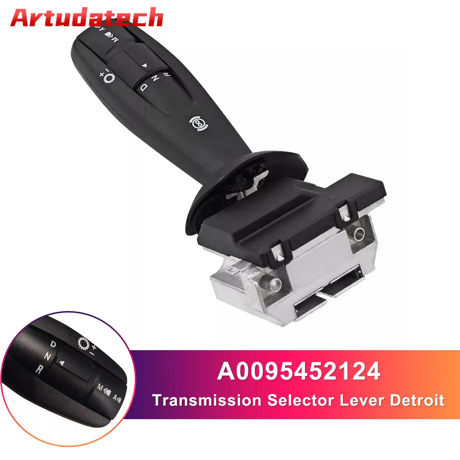

Artudatech A0095452124 Transmission Selector Lever Detroit DT12-OA for Mercedes Actros