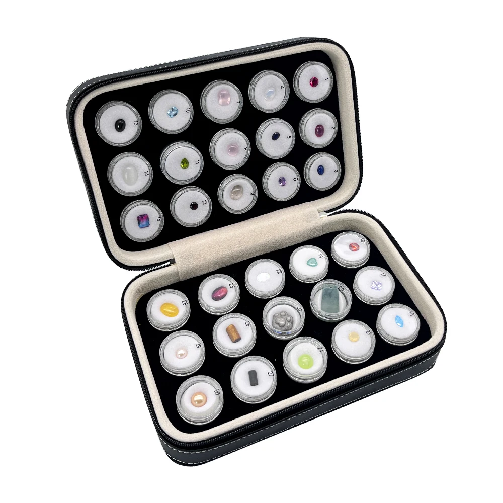 Wholesale Synthetic Gemstone Crystal Healing Stones Mineral Crystal Gift Box Ore Frame Specimen Set For Home Decoration