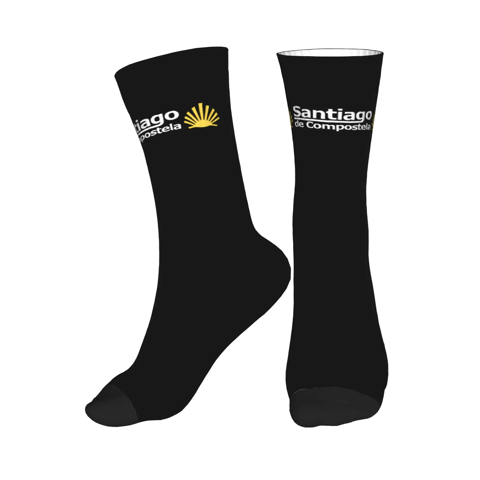 

Fashion Printed Buen Camino de Santiago Socks for Men Women Stretchy Summer Autumn Winter Crew Socks