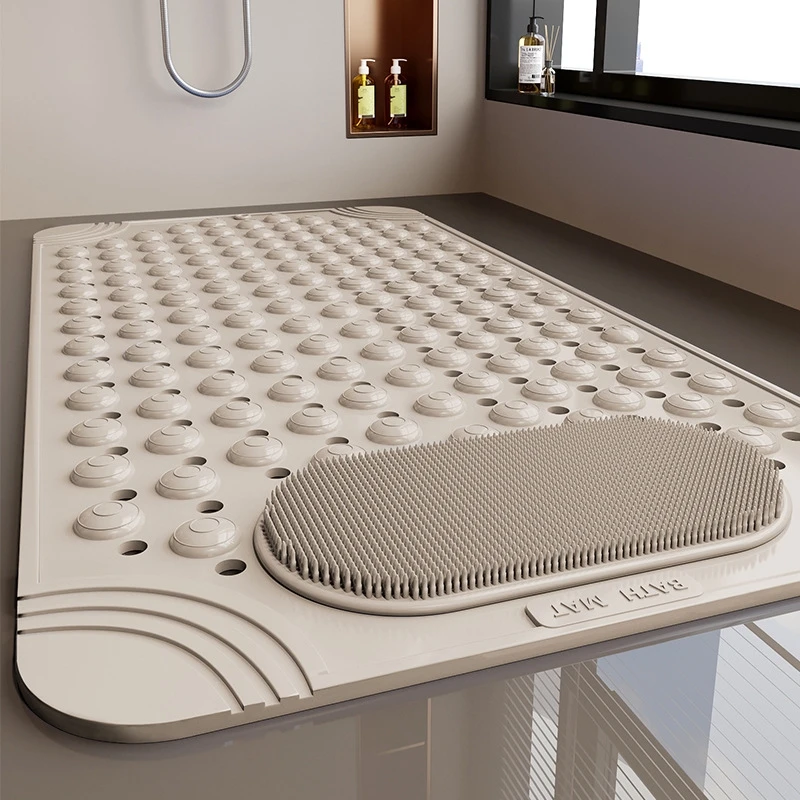 EIFLOY Rubber Shower Mat Anti Slip in Bathroom Suction Cup Scrub Inside Shower Foot Mats for Home Waterproof and Drop-proof