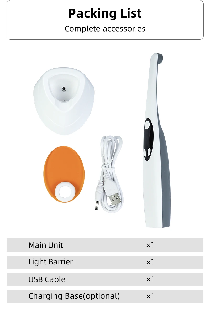 VVDental Kabelloses LED-Aushärtungslicht 3S Aushärtelampe Photopolymerisator 1800-2200mw/cm² Multifunktionaler Aushärtungskopf 2 Einstellbare Modi – Detail 9