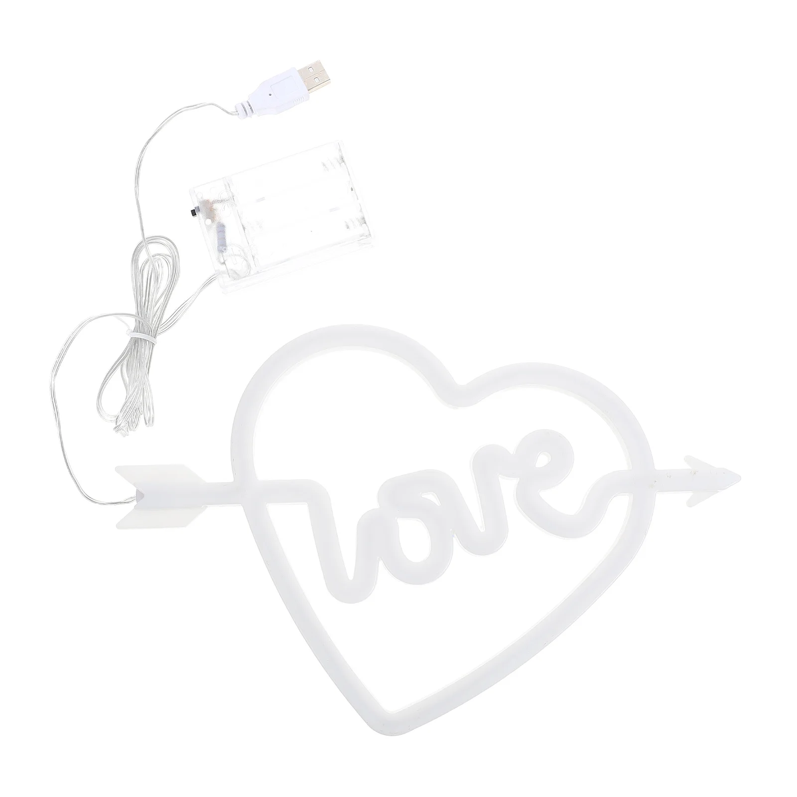 Uniek hartmodelleringslicht LED-neonbord voor huisdecoratie Valentijnsdag feestdecoratie Hartontwerp neonlicht