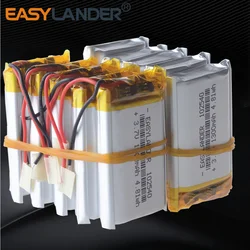 Silicone Wires 3.7V 1300mAh 102540 922543 Polymer Lithium Ion / Li-ion Battery  Replace The Recorder In Mirror 102439 DVR GPS