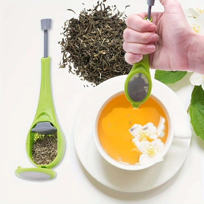 

Loose Leaf Tea Infuser - Perfect for Afternoon Tea & Herbal Infusions, Easy-Squeeze Leak-Proof Design, Durable ABS Material, Por