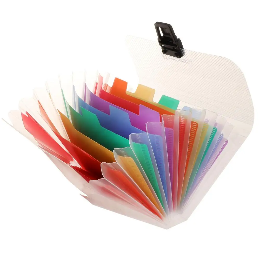 Akkordeonsortierer für den Schreibtisch, Dokumentenhalter mit 13 Fächern, Schreibtisch-Organizer