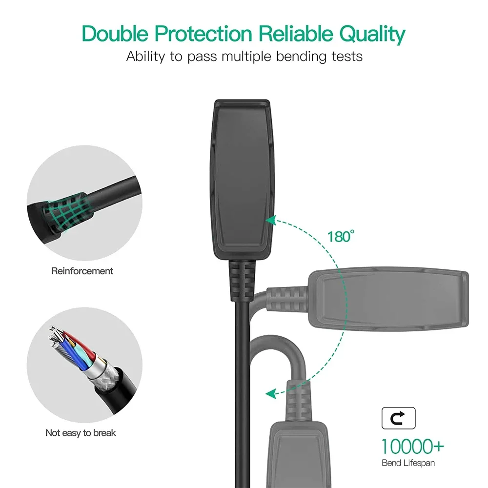 USB-C Charger For Garmin Lily/Approach S20/Forerunner 235/35/64/230/630/645/645 Music/735XT/Vivomove Trend HR Charging Cable