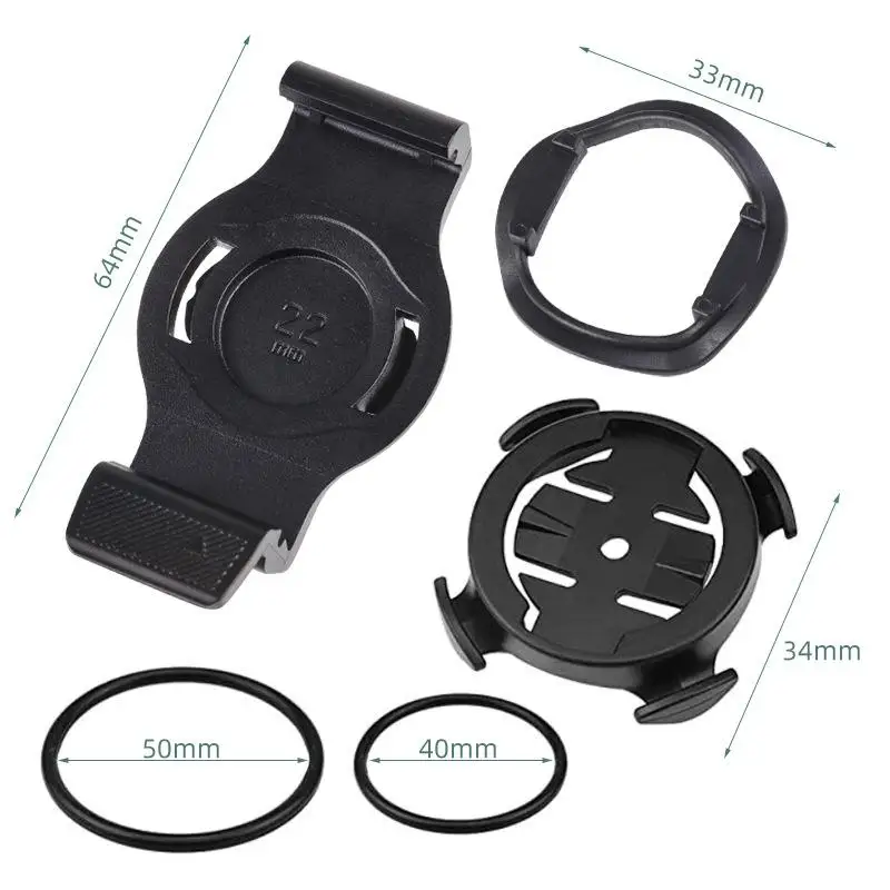 حامل عداد السرعة الآمن للإقتباسات على دراجات 20/22/26 مم مع ساعة Garmin Quick Fit Quarter-Turn Bike Mount #6