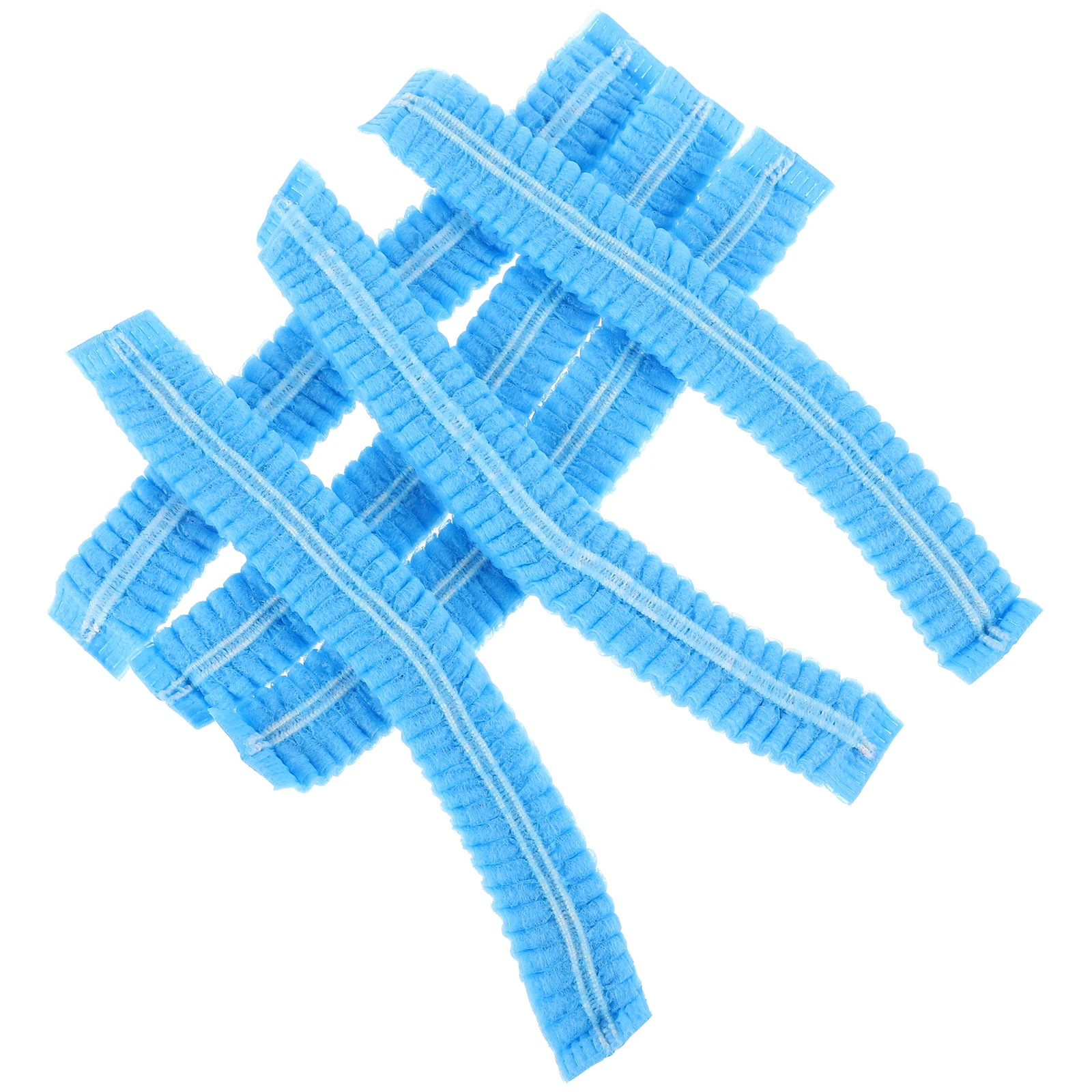 

100Pcs Disposable Nonwoven Mesh Caps Sturdy Hair Net For Food Service Kitchen Cleanliness