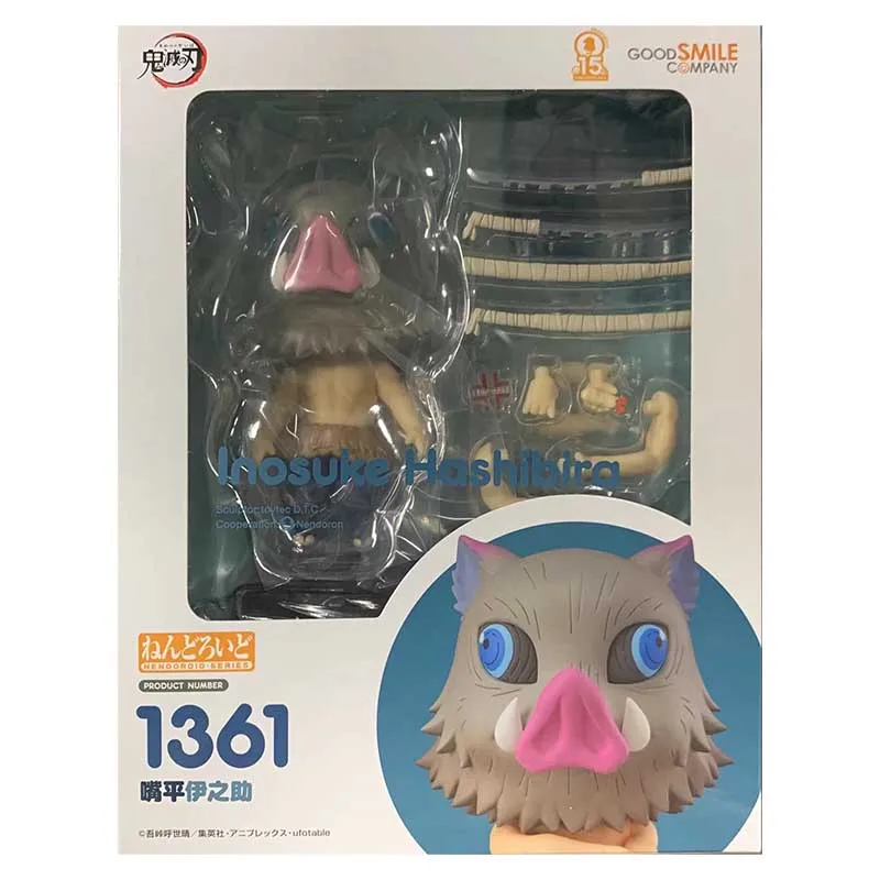 GSC Nendoroid 1361 Blade of Demon Destruction Inosuke Hashibira Movable Figure Lovely Collectible Toy Anime Peripheral Gift Fans