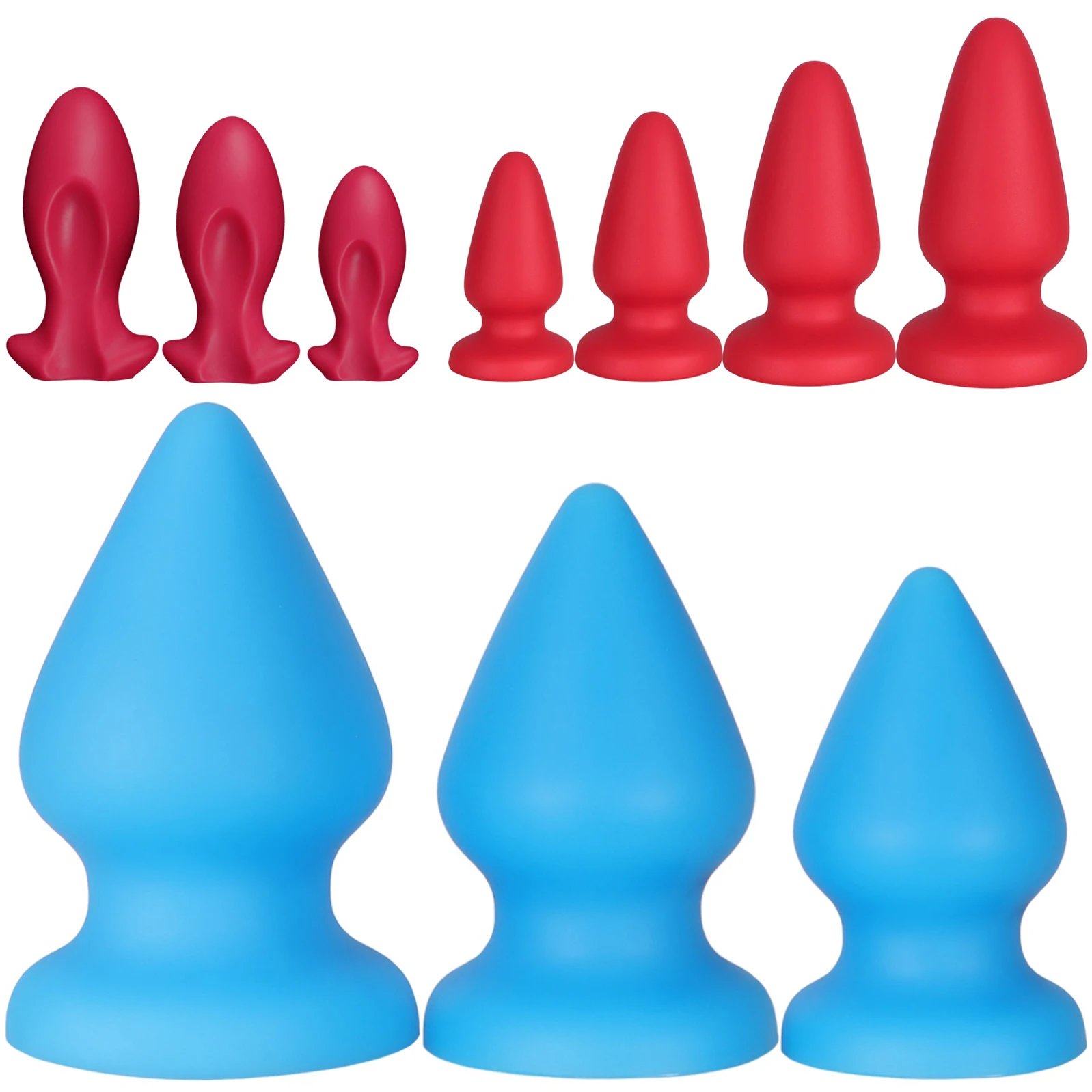 Erwachsenenspielzeug Großer Analplug Weicher Silikon-Analdildo Glatter Butt Plug Sexspielzeug für Frauen Gay-Masturbation Analdehnung Prostata