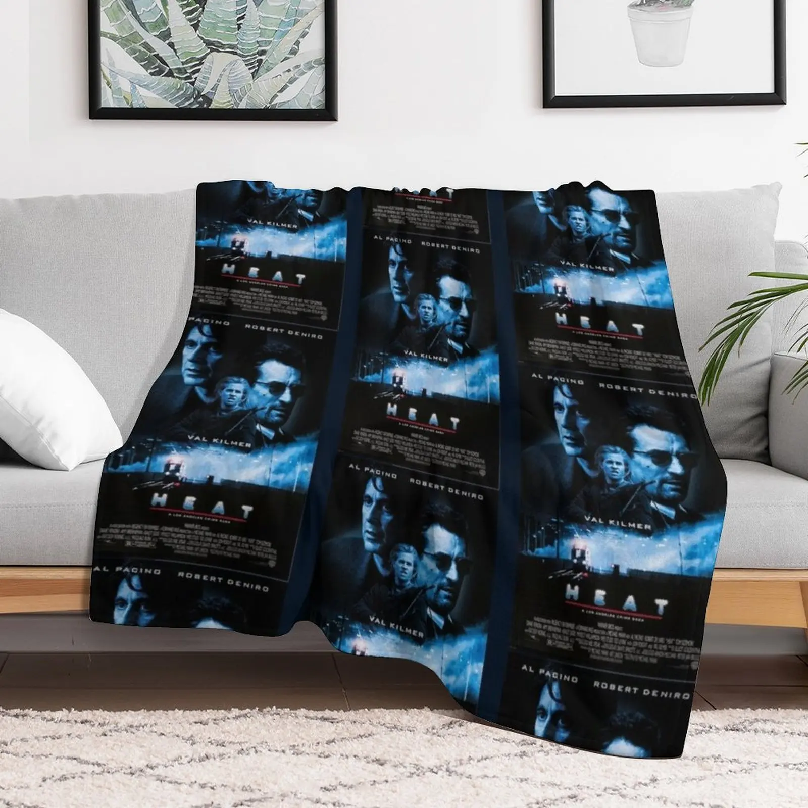 Heat (1996) Movie Throw Blanket Cozy Warm Blanket for Bed Room Decor