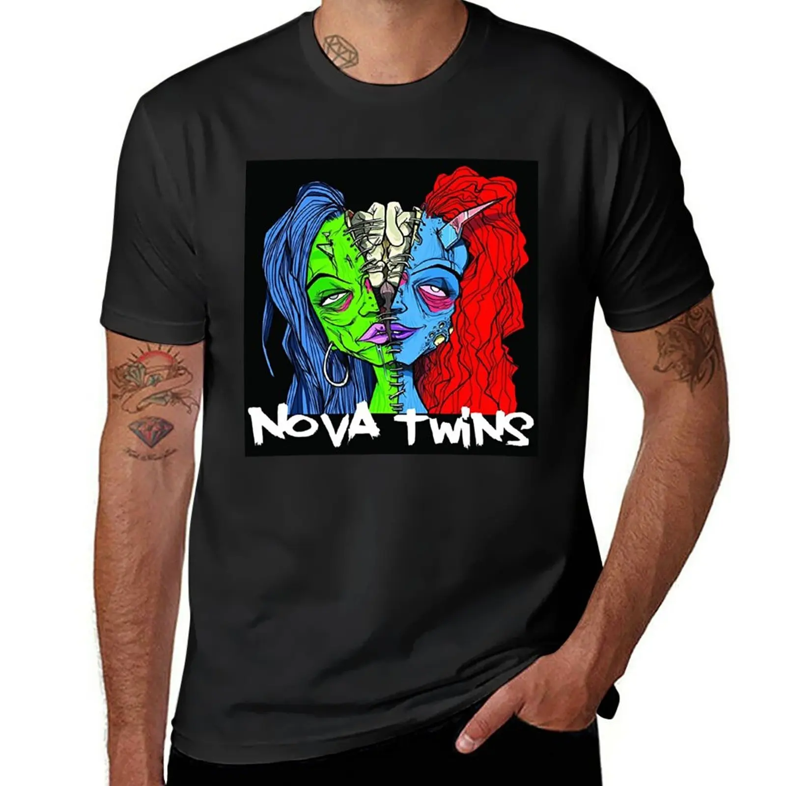 

New Nova Twins Band Logo T-Shirt tops Short t-shirt Aesthetic clothing funny t shirts for men