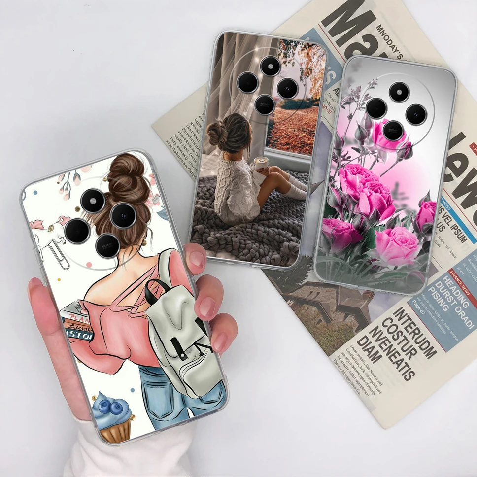 For Redmi 14C 4G Phone Case Cute Creative Back Cover Clear Soft Slim TPU Silicone Shockproof Protective For Redmi14C Funda Coque image 3