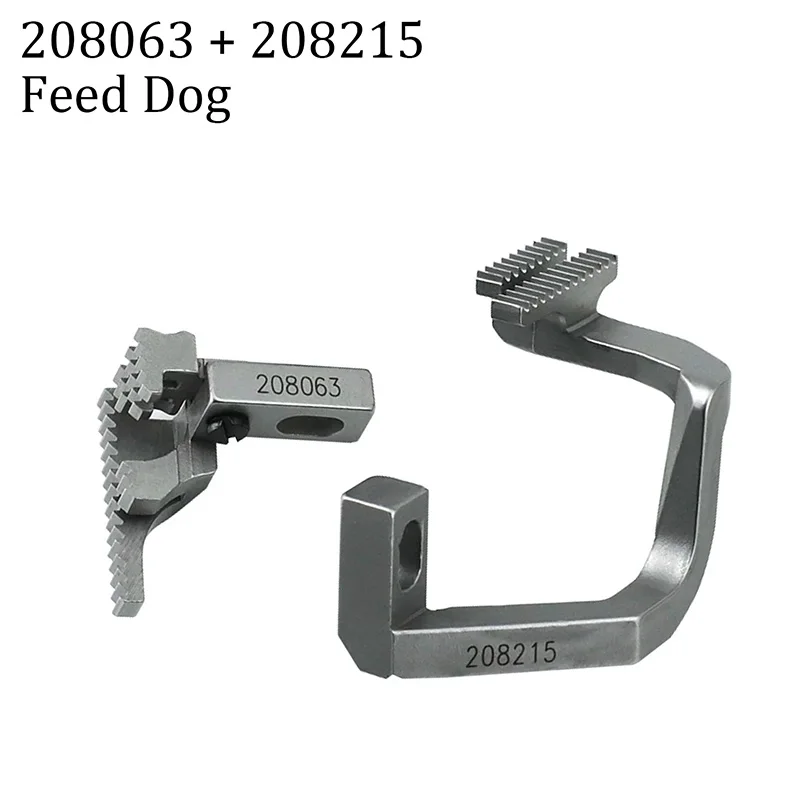 208063 + 208215 Feed Dog Set, Replacement Parts for Pegasus Industrial Overlock Sewing Machine