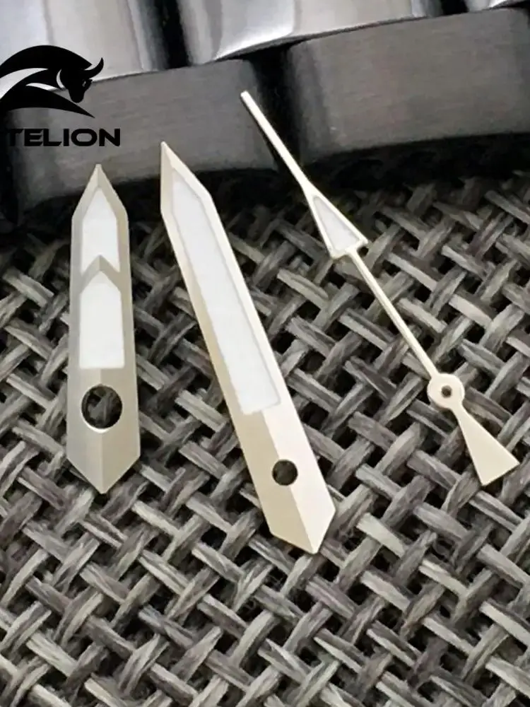 Aiguilles de Montre Argentées, Pièces de Rechange Adaptées au NH35 NH36 7s26 4r35 7009, Mouvement existent, en Porcelaine Verte, Nouvelle Collection