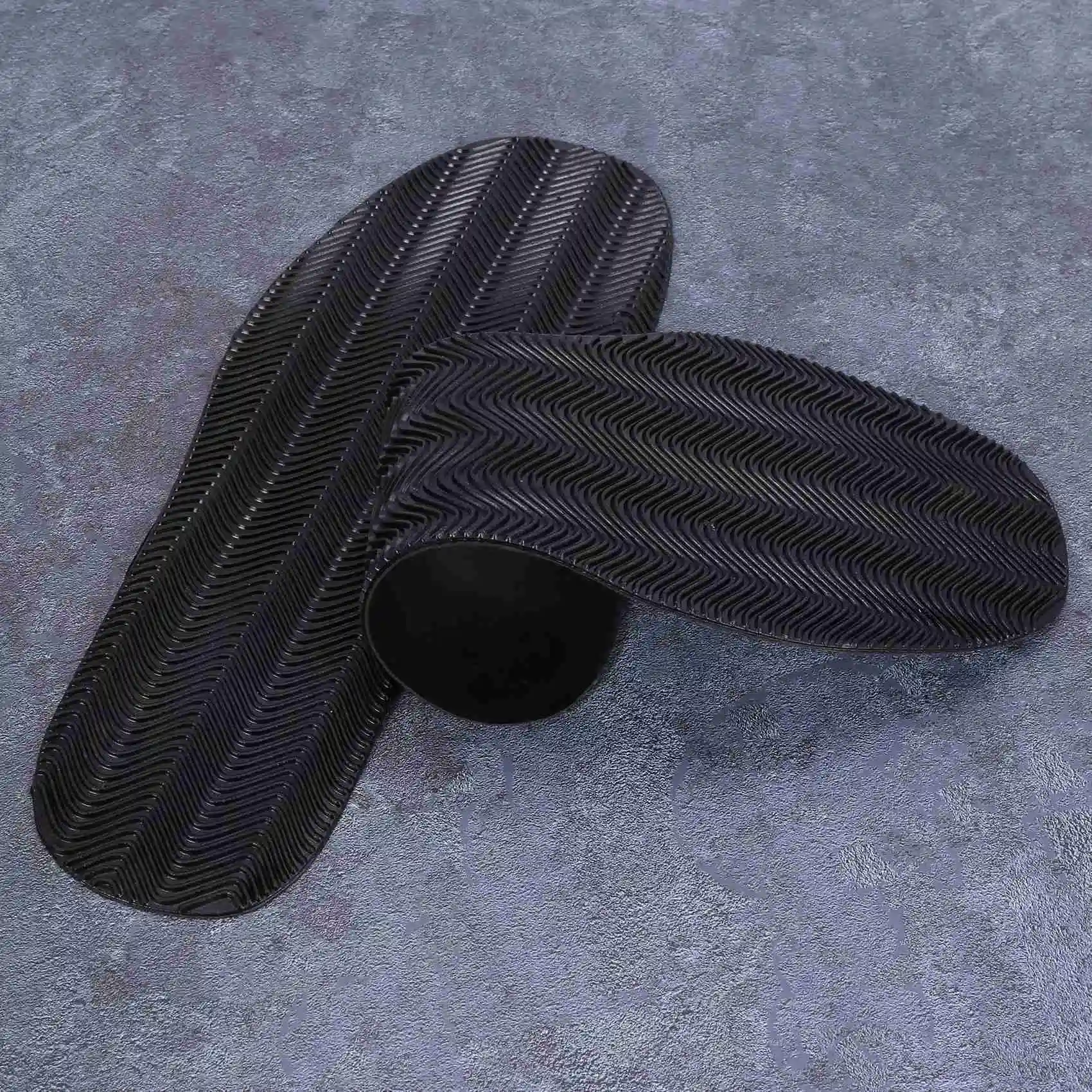 4 คู่ DIY Stick On Full Soles ส้นปาล์มซ่อมรองเท้า Anti-SLIP Grip-แผ่นยาง-29X11.5X0.2Cm