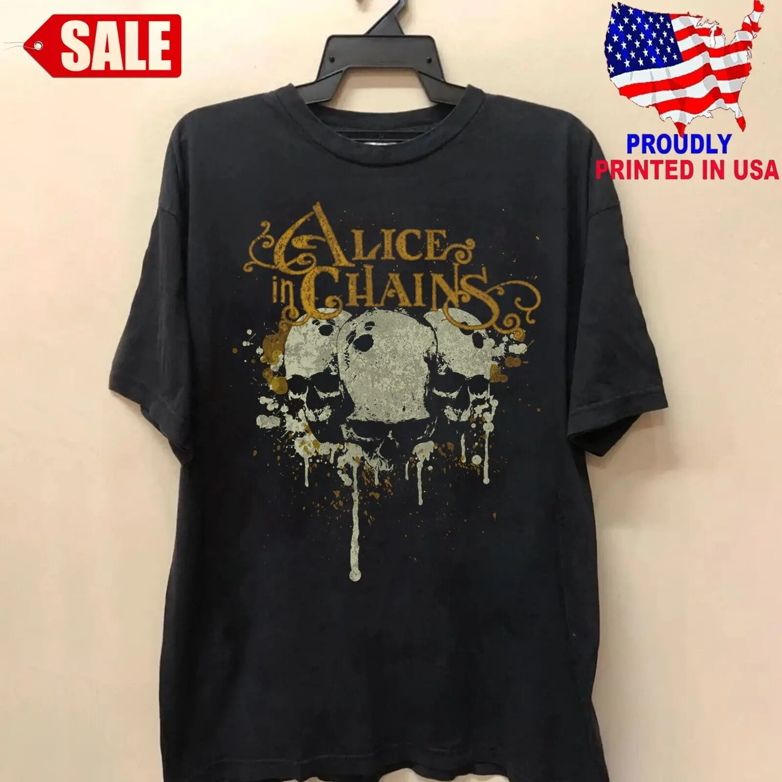 Hot Alice in Chains band shirt Men Men S-5XL Tee 1HN630