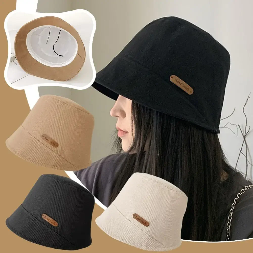 Foldable Fisherman Hat Sun Hat Female Stylish Sports Breathable Prevent Sun Bucket Hat Lightweight Protection Sun Sunburn B W5R6