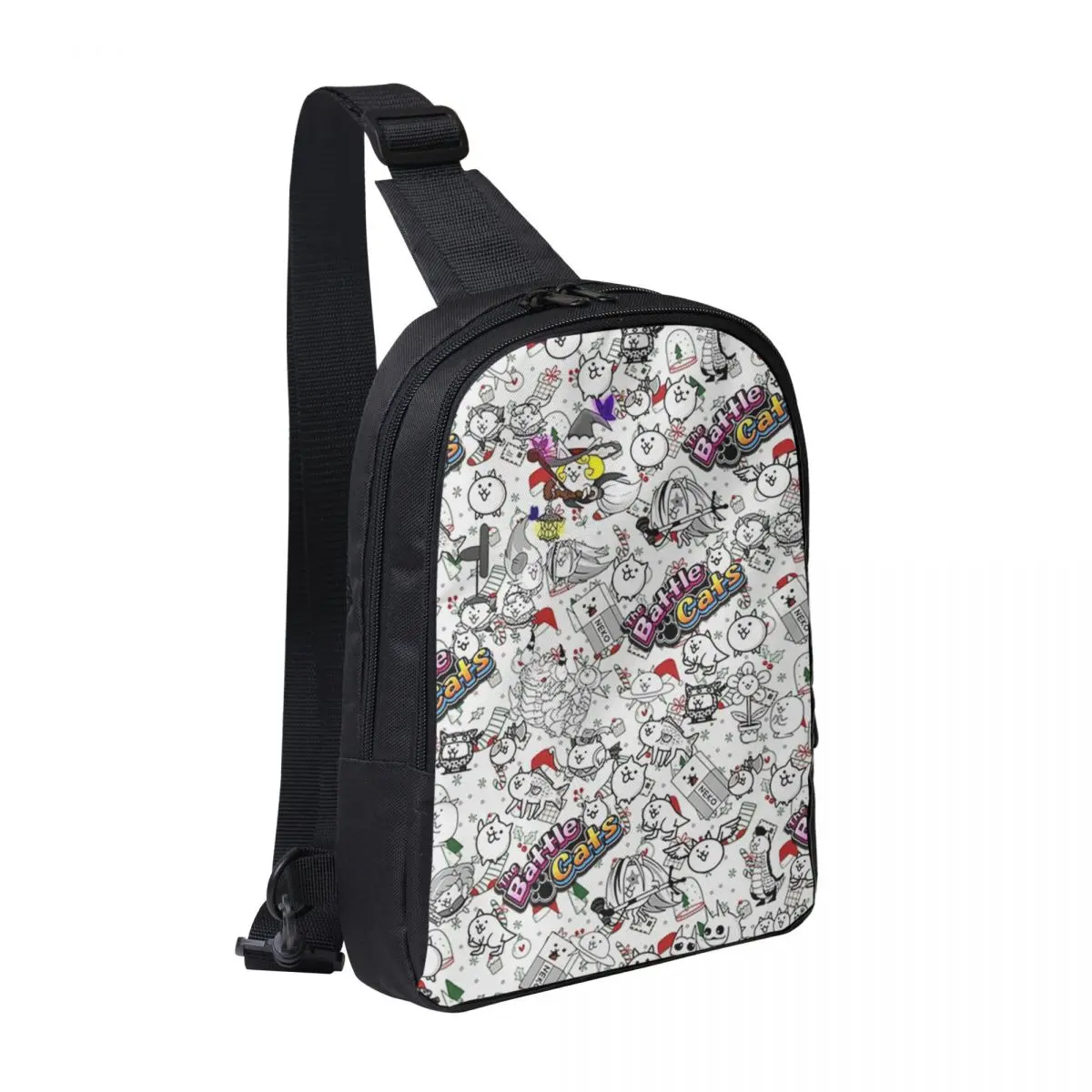 

Battle Cats Chest Bag Men Sling Crossbody Backpack Chest Bag Traveling Hiking Daypack Shoulder Bag
