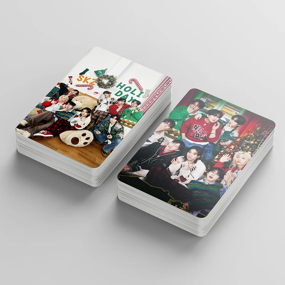 55Pcs/Set Kpop Idol SK Cards Photocard New Album 5Th FanClub Stay Over The Rain Postcard Fans Collection Gift