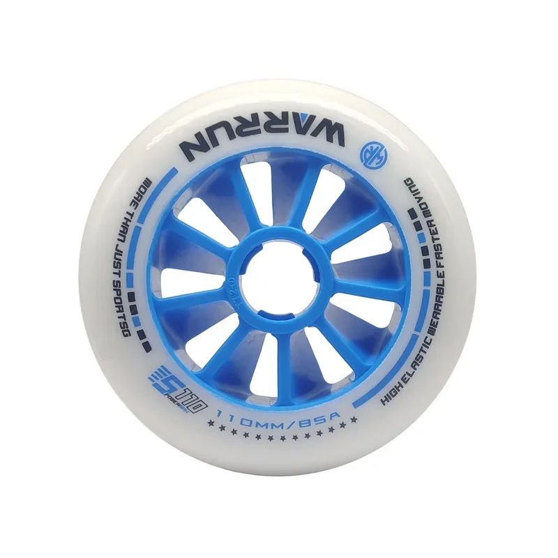 WARRUN Speed Skate Wheels 90 110 110 85A High Elastic PU Racing Inline Skate Wheels Wear‑Resistant for Adult Kids Speed Skating