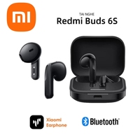 Original Xiaomi Redmi Buds 6S Earphone 33 Hours Battery Life TWS Bluetooth Headphone SoundID Active Noise Cancellation BLACK